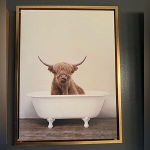 61”x18” framed canvas